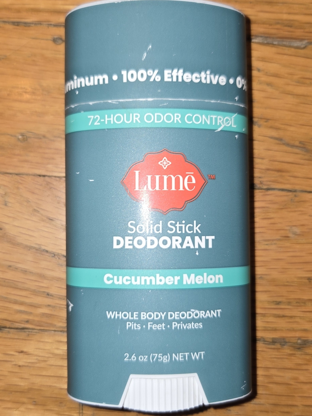 BN Lume Cucumber Melon Deodorant Solid Stick Aluminum Free Summer Brand New